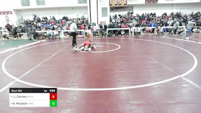 132 lbs Consi Of 8 #1 - Josiah Carney, Milford vs Nick Nicosia, Tyngsborough/Dracut