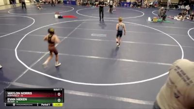 60 lbs Semis & 1st Wrestleback (8 Team) - Waylon Norris, Northfield vs Evan Nieken, Becker