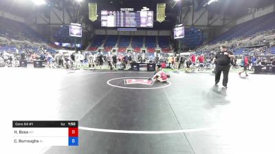 126 lbs Cons 64 #1 - Hunter Boss, Wyoming vs Carson Burroughs, Alabama