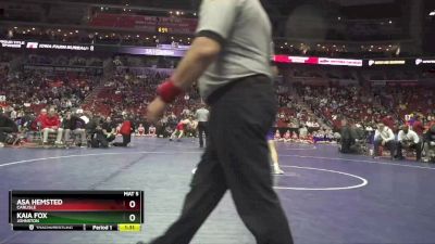 3A-170 lbs Quarterfinal - Asa Hemsted, Carlisle vs Kaia Fox, Johnston