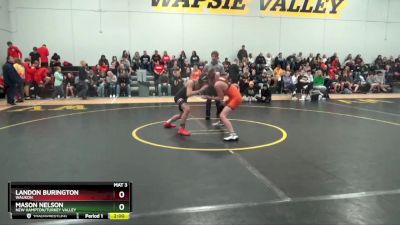 9 lbs Round 1 - Landon Burington, Waukon vs Mason Nelson, New Hampton/Turkey Valley