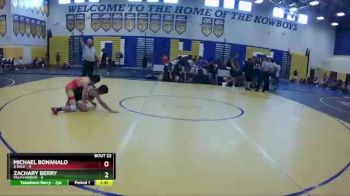106 lbs Round 6 (8 Team) - Zachary Berry, Palm Harbor vs Michael Bonanalo, A`Dale
