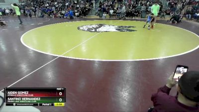 43 lbs Quarterfinal - Santino Hernandez, Moses Lake Wrestling Club vs Aiden Gomez, Othello Wrestling Club