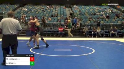 165 lbs Consi Of 8 #1 - Mason McDaniel, Clackamas vs Austin Hiles, Michigan State