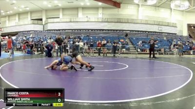 119 lbs Quarterfinal - William Smith, Patriots Wrestling Club vs Marco Costa, California