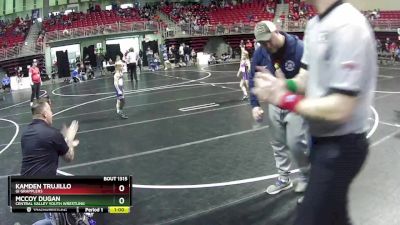 62 lbs Semifinal - Kamden Trujillo, GI Grapplers vs McCoy Dugan, Central Valley Youth Wrestling