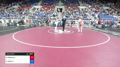 132 lbs Cons 64 #1 - Nate Bierma, Iowa vs Andrew Binni, Pennsylvania