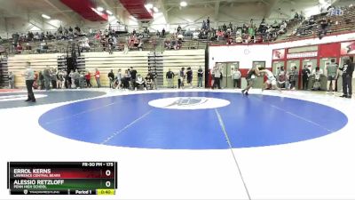 175 lbs Cons. Round 3 - Alessio Retzloff, Penn High School vs Errol Kerns, Lawrence Central Bears