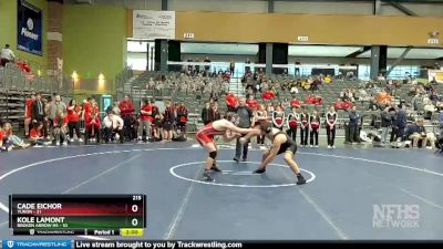 215 lbs Quarterfinals (8 Team) - Cade Eichor, Yukon vs Kole Lamont, Broken Arrow Hs