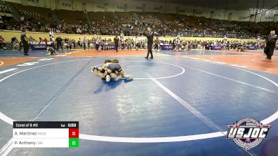 73 lbs Consi Of 8 #2 - Anthony Martinez, Mesquite Wrestling Club vs Parker Anthony, Liberty Warrior Wrestling Club