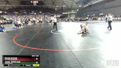 1B/2B 126 Semifinal - Devin Boone, Columbia (Burbank) vs Aksel Espeland, Darrington