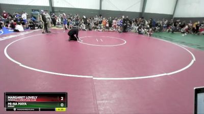 67-79 lbs Quarterfinal - Margaret Lovely, Peninsula Wrestling Club vs Mi-Na Maya, NWWC