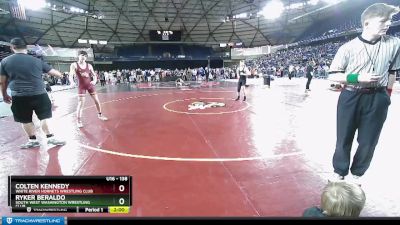 138 lbs Champ. Round 1 - Colten Kennedy, White River Hornets Wrestling Club vs Ryker Beraldo, South West Washington Wrestling Club