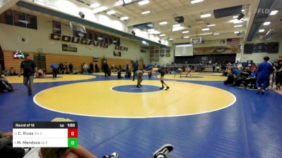 123 lbs Round Of 16 - Caleb Rivas, Golden West vs Moses Mendoza, Gilroy