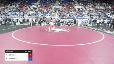 113 lbs Rnd Of 64 - Kurt Mokros, Ohio vs Kody Tanimoto, Texas