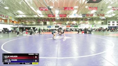 170 lbs Semifinal - Lily El-Masri, Vanguard vs Kylie Welker, Iowa