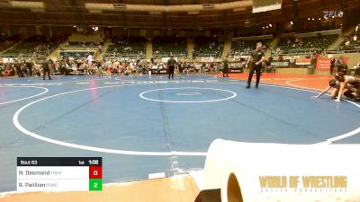 73 lbs Quarterfinal - Noah Desmond, The Hunt Wrestling Club vs Rocco Palillian, Pomona Elite