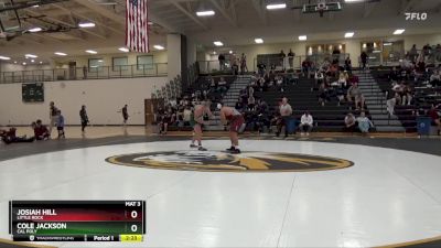 285 lbs Cons. Semi - Cole Jackson, Cal Poly vs Josiah Hill, Little Rock