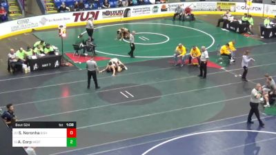 157 lbs Round Of 32 - Stefan Matteo Noronha, Bishop McCort vs Aj Corp, West Chester Rustin