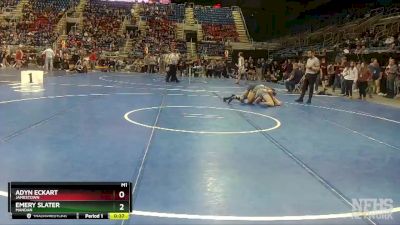 160 lbs Cons. Round 3 - Adyn Eckart, Jamestown vs Emery Slater, Mandan