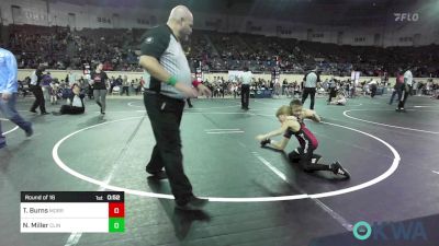 61 lbs Round Of 16 - Ty Burns, Morrison Takedown Club vs Noah Miller, Clinton Youth Wrestling