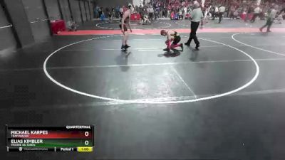 150 lbs Quarterfinal - Elias Kimbler, Prairie Du Chien vs Michael Karpes, Team Nazar