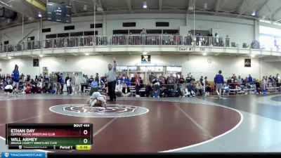 138 lbs Cons. Round 2 - Ethan Day, Center Grove Wrestling Club vs Will Armey, DeKalb County Wrestling Club