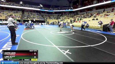 215 Class 1 lbs Cons. Round 2 - Justin Lehn, St. Pius X (Festus) vs Lane Scott, West Platte