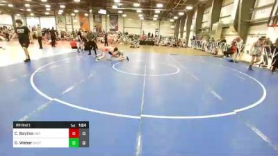 120 lbs Rr Rnd 1 - Connor Bayliss, Indiana Outlaws White vs Dalton Weber, TSB