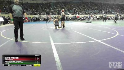 4A-113 lbs Champ. Round 1 - Francis Oleriana, Tuttle vs David Farmer, Fort Gibson