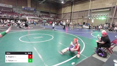 62 lbs Quarterfinal - Keyen Rogers, SLV Elite WC vs Connor Falcon, Duran Elite