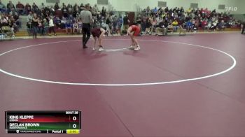 92 lbs 1st Place Match - Declan Brown, Independence vs King Kleppe, Lisbon