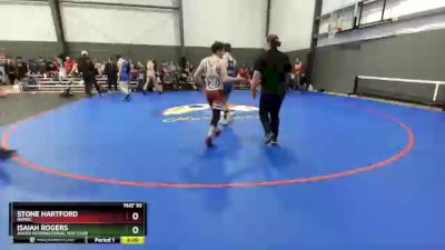 145 lbs Champ. Round 2 - Stone Hartford, NWWC vs Isaiah Rogers, Askeo International Mat Club