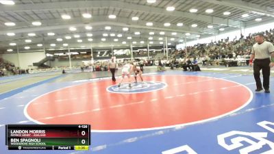 4-126 lbs Semifinal - Ben Spagnoli, Woodgrove High School vs Landon Morris, Patrick Henry - Ashland