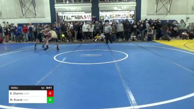 108 lbs Consi Of 16 #1 - Kamden Stamm, Chartiers-Houston vs Michael Ruane, Franklin Regional