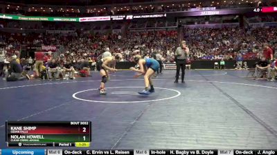 3A-126 lbs Champ. Round 1 - Kane Shimp, Cedar Falls vs Nolan Howell, Clear Creek-Amana