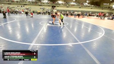 125 lbs Cons. Round 4 - Gavin Steenburgen, Warsaw Wildcat Wrestling-AAA vs Logan Eddleman, Odessa Youth Wrestling Club-AAA