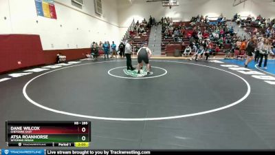 285 lbs Champ. Round 2 - Dane Wilcox, Cheyenne East vs Atsa Roanhorse, Wyoming Indian