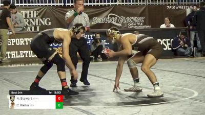 184 lbs Semifinal - Noah Stewart, Army vs Chris Weiler, Lehigh