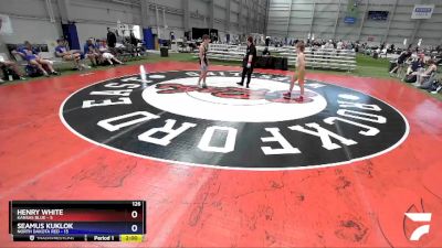 126 lbs Placement Matches (8 Team) - Henry White, Kansas Blue vs Seamus Kuklok, North Dakota Red