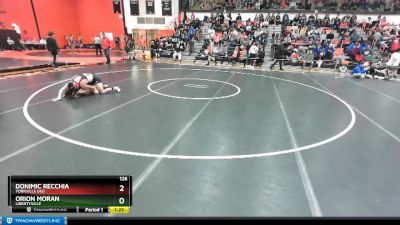 126 lbs Cons. Round 2 - Orion Moran, LIBERTYVILLE vs Donimic Recchia, YORKVILLE (HS)