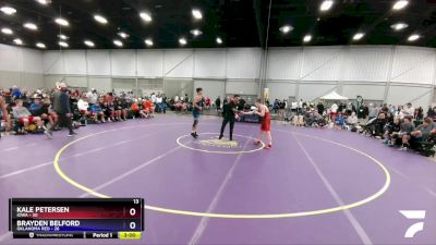 132 lbs Round 1 (8 Team) - Kale Petersen, Iowa vs Brayden Belford, Oklahoma Red