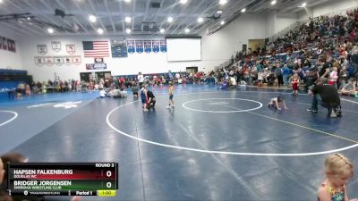 38-39 lbs Round 3 - Hapsen Falkenburg, Douglas WC vs Bridger Jorgensen, Sheridan Wrestling Club