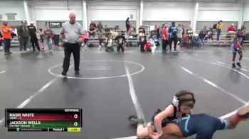 48 lbs Semis (4 Team) - Nasir White, SMWC vs Jackson Wells, Daytrip Orange