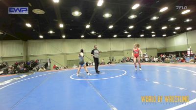 120 lbs Rr Rnd 2 - Brooklynn Church, Untouchables Girls Teal vs Gracelynn Griffin, Edmond North Girls