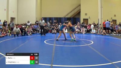 122 lbs Rr Rnd 3 - Iris Reitz, G PA West vs Jenna Kophazy, G WC United