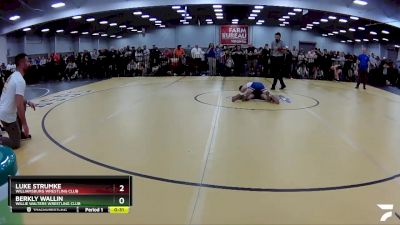 83 lbs Cons. Round 2 - Luke Strumke, Williamsburg Wrestling Club vs Berkly Wallin, Willie Walters Wrestling Club