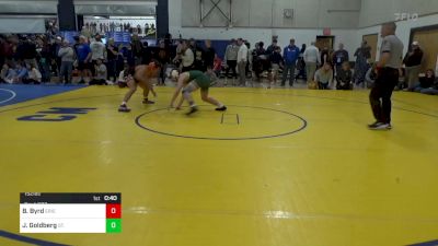 152 lbs Consy 3 - Brandon Byrd, Erie Prep vs Jared Goldberg, St. Edward-OH