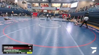 106 lbs Quarterfinal - Brandon Pattillo, Conroe Woodlands College Park vs Aiden Muck, Austin Vandegrift