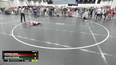 46-49 lbs Round 3 - Reagan Graser, Nebraska Wrestling Academy vs Aryanna Bean, Viking Wrestling Club (IA)